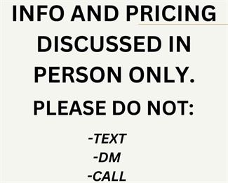 We are too busy prepping the sale and tethered to the cashier stand on sale days. Thanks