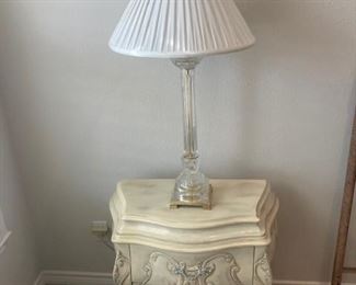 one of a pair of nightstands (and lamps - Speer Regency)