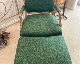 nice chair and ottoman