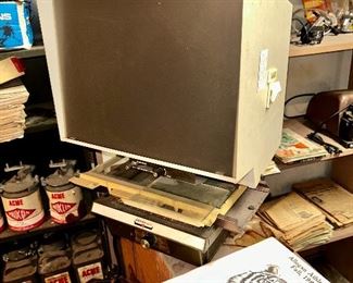 Western Auto microfiche unit w/ film catalog