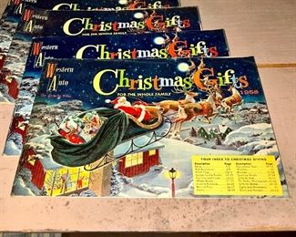 1957 & 1958 Western Auto Christmas catalogs