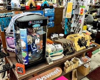 LORUS watch display case, ILCO key cutting machines, key blanks, key displays, and more