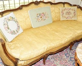French Manor Sofa posted in yellow