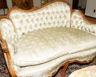 Rococo style down filled sofa