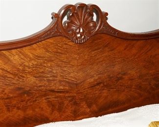 French Revival mahogany bedframe