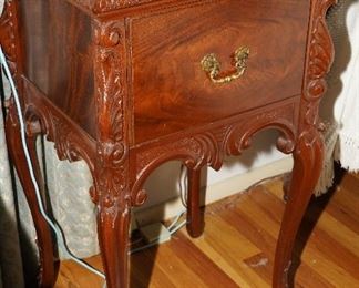 French Revival mahogany side table
