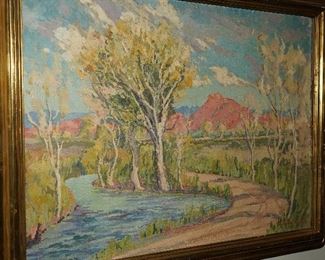 Landscape painting by Jesse Benton Evans