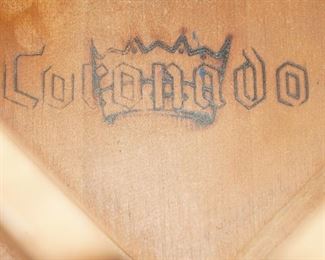 Coronado mark on the furniture.  We have several pieces of California Mission "Coronado" furniture