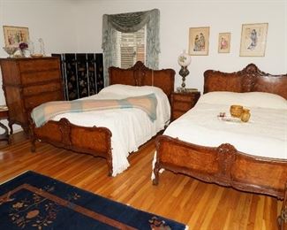 Flame mahogany bedroom suite-being sold individually 