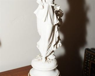 Meissen draped woman-there are actually two of these in the house, very similar pieces. 