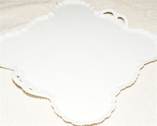 White Limoge platter