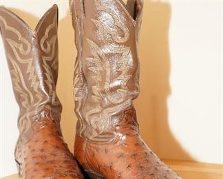 Custom ostrich boots