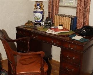 Charles Sligh inlaid desk