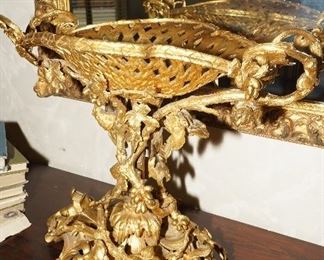 French gold gilt centerpiece compote-c1880