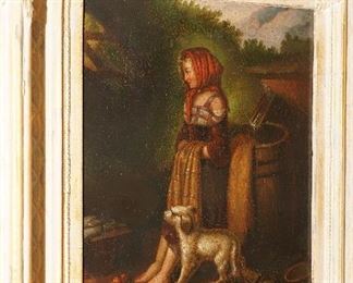 There are 3 paintings similar to each other that were restored.  