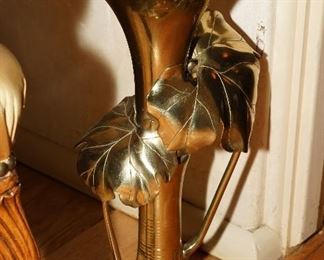 Brass jack in the pulpit floor vase 