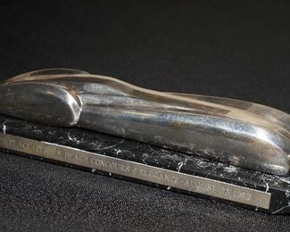 Vintage 1st place Emmanuel Zurini Sterling Pebble Beach Concours d'Elegance award-August 23, 1992