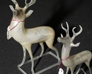  Pat's favorite-Antique mercury glass Christmas deer.
