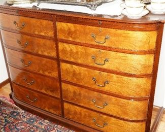 Satinwood 10 drawer buffet cabinet-Incredible!!