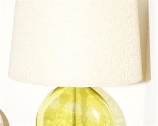 Blenko glass table lamp