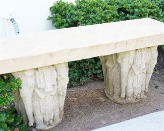 Elephant base bench-there are 3 of these available for sale. 