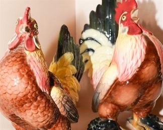 Ball Brothers rooster & hen