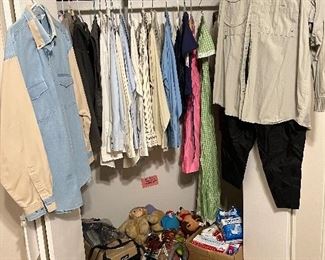 Men’s large and XL western shirts