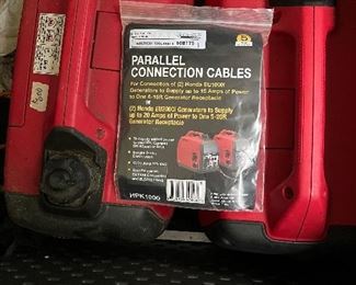 Two 2000 Honda generators E and I series which can be used in parallel and also the cord to use for parallel 
