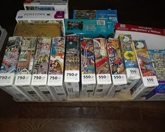 A few of the dozens of games and puzzles