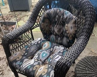 Rattan set (four pieces)