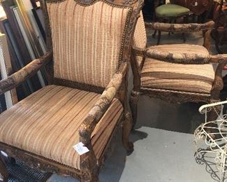 pair of French arm chairs 