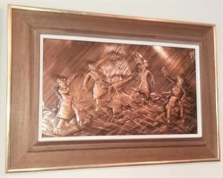 Chaim Adler copper relief