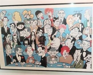 Signed Xavier Cugat lithograph