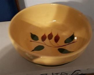 VINTAGE POTTERY BOWL IN DINING ROOM