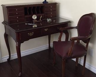 Sligh desk, Pulaski chair