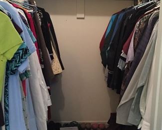 Men’s and ladies clothing.