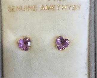 14 K Gold and Amethyst.