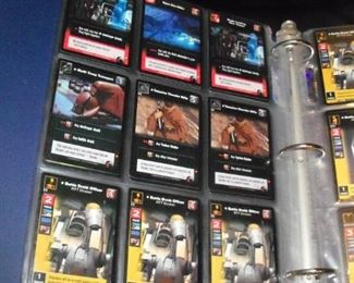Star Wars young jedi trading cards, over 800