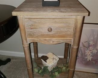 Wood nightstand
