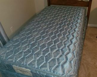 The twin mattress set is imaculate