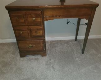 Solid wood desk