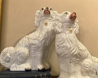 Antique Staffordshire dogs (19th century)
