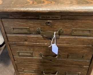 Antique card catalog - perfect for a small side table