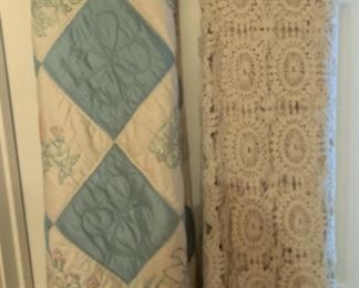 Quilt; tablecloths