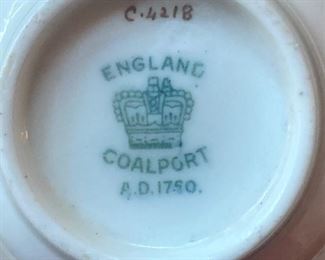 Coalport cups & saucers from England