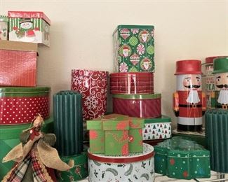 Cute Christmas boxes and tins