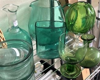 Green glassware