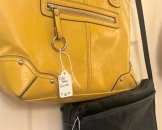 Yellow Cole Hahn purse