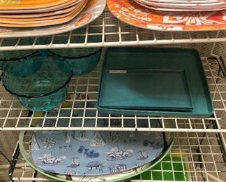 Colorful plates/trays