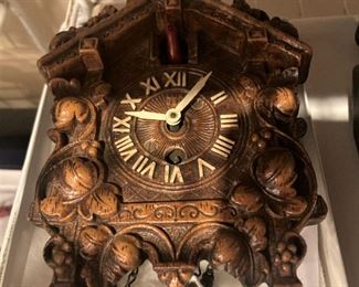 Intricately carved clock